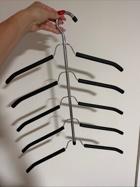 Hanger space saving five tier 2 pack